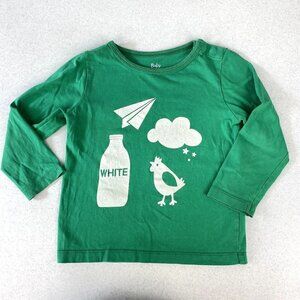 Baby Boden Color Learning Long Sleeve Tee White 18-24M